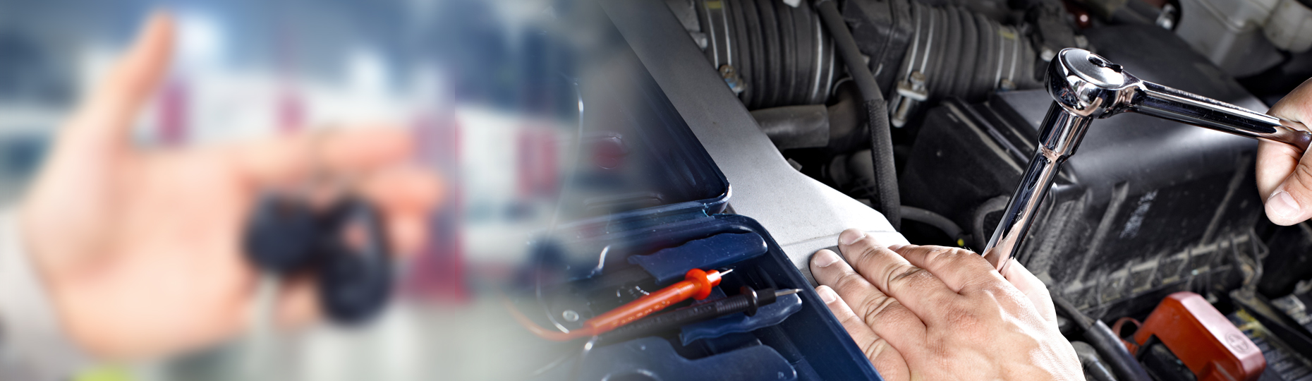 Closer view at the front part of Hyundai car with its logo and grille